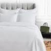 EY Essentials Delfina White Standard Sham -Cozy Bedding Home GUEST 5e6dc4ad e237 44b4 bfae 6cea2a5f2e48