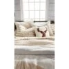 Full/Queen 3Pc Colorblock Faux Shearling Comforter Set Natural - G.H. Bass