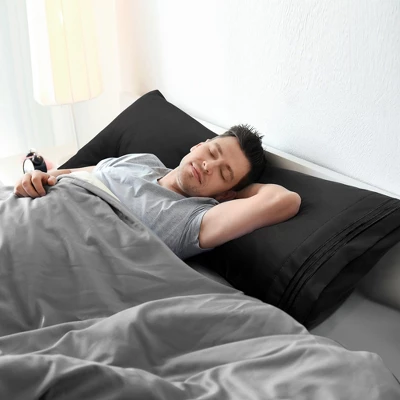 PiccoCasa Brushed Microfiber Body Breathable Embroidery Adults Pillowcases With Envelop Closure Set Of 2 3 PiccoCasa Brushed Microfiber Body Breathable Embroidery Adults Pillowcases With Envelop Closure Set Of 2