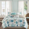 Madison Park 7pc Ocean View Cotton Sateen Comforter Set Aqua -Cozy Bedding Home GUEST 60c82d36 d689 49f7 96e6 49b82f537916