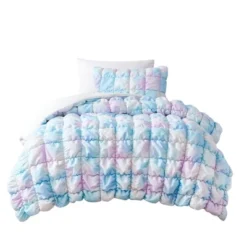 Lush Decor Twin XL Puff Bed Blankets Rainbow 2pc Set -Cozy Bedding Home GUEST 61c45e41 fb27 46d1 b9d6 f0483352f4f8