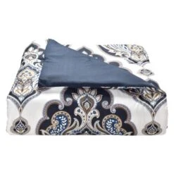 Danica Bed In A Bag Comforter Set Navy Blue Navy Blue/Off White - Lanwood Home -Cozy Bedding Home GUEST 62fdd840 d3ea 4c8c 8607 806343cbdb6d
