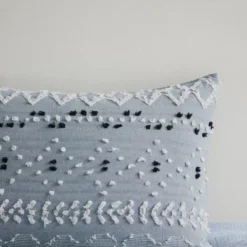 Ink+Ivy 3pc Dora Organic Cotton Chambray Comforter Set Blue -Cozy Bedding Home GUEST 636b7221 f12e 4cdc 9a9f a41f8b7ef250