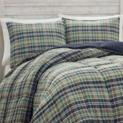 Full/Queen Rugged Plaid Reversible Comforter Set Navy - Eddie Bauer -Cozy Bedding Home GUEST 6442a0ba 9ec6 4b37 8532 5c427c01ac78