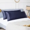 PiccoCasa Satin Body For Hair And Skin Luxury Silky Smooth Long Satin Zipper Closure Pillowcases 2 Packs -Cozy Bedding Home GUEST 66a3bb51 eb98 451f 98cd fd9156dfd4c9