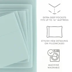 Solid 6 Piece Sheet Set - Ultra Soft, Easy Care - Becky Cameron (Extra Pillow Cases!) -Cozy Bedding Home GUEST 67f90be5 1363 4178 b533 3113e2e7631f