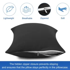 PiccoCasa Cotton Pillow Cover Cases Zippered Pillowcases 2 Pcs 10 PiccoCasa Cotton Pillow Cover Cases Zippered Pillowcases 2 Pcs -Cozy Bedding Home GUEST 715d8368 ff11 4741 bfb2 e7dcd6a0cbb6