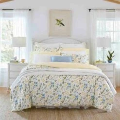 Meadow Floral 100% Cotton Duvet Cover & Sham Set White/Blue - Laura Ashley 15 Meadow Floral 100% Cotton Duvet Cover & Sham Set White/Blue - Laura Ashley -Cozy Bedding Home GUEST 7447df50 2f98 4929 8301 d1dbabd8a6fc