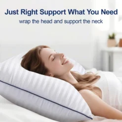 Itopfox Soft Queen Size Pillows Set Of 2, Fluffy & Supportive Bed Pillows For Back Stomach Side Sleepers Filled With Down Alternative, Luxury Pillows -Cozy Bedding Home GUEST 764ae0a7 9798 4568 8fd2 1f87745ee89b