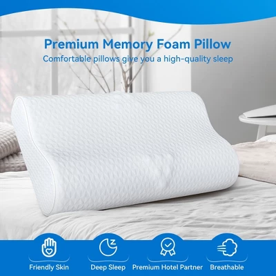 FAPO Bed Pillow, Cervical Pillow For Neck Pain Relief, Memory Foam Neck Pillow For Sleeping, Contour Cooling Pillow For Side Sleeper 8 FAPO Bed Pillow, Cervical Pillow For Neck Pain Relief, Memory Foam Neck Pillow For Sleeping, Contour Cooling Pillow For Side Sleeper - Image 6