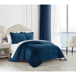 3pc Wafa Quilt Set - NY&C Home Collection