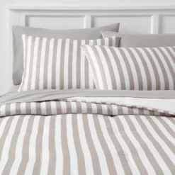 Stripe Microfiber Reversible Comforter & Sheet Set Gray - Room Essentials™ -Cozy Bedding Home GUEST 7adc7c7f 4748 4bb9 b8a9 3903f5534a0a
