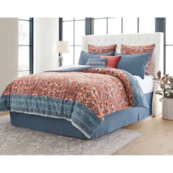 8pc Printed Paisley With Border Comforter Bedding Set Rose/Blue - Threshold™ -Cozy Bedding Home GUEST 7b8d45f1 985f 43cc 84e6 bfe07693792b