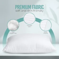 Aghana Digitals Cooling Hotel Pillows Set Of 2, Standard Size, 950 Grams Fill 9 Aghana Digitals Cooling Hotel Pillows Set Of 2, Standard Size, 950 Grams Fill -Cozy Bedding Home GUEST 7be3e4ac 9624 4ce1 ac42 705291bd4647