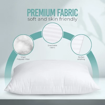 Aghana Digitals Cooling Hotel Pillows Set Of 2, Standard Size, 950 Grams Fill 6 Aghana Digitals Cooling Hotel Pillows Set Of 2, Standard Size, 950 Grams Fill - Image 4