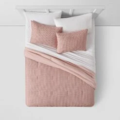 Strawberry Print Reversible Microfiber Comforter & Sheet Set Light Pink - Room Essentials™ -Cozy Bedding Home GUEST 7c03b5f8 10cd 4624 86bd 0b09f5bb4618