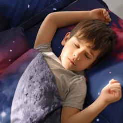 PiccoCasa Galaxies Fuchsia Comforter Duvet Cover Sets 2 Piece Includes 1 Duvet Cover 1 Pillow Sham Multicolored -Cozy Bedding Home GUEST 7c9d15e4 3149 4241 a972 fc2b2d1b284c