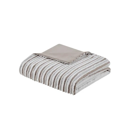 Madison Park 3pc River Clipped Jacquard Duvet Cover Set Off-White 10 Madison Park 3pc River Clipped Jacquard Duvet Cover Set Off-White - Image 8