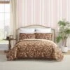 Laura Ashley Full/Queen Marta Quilt Set Brown -Cozy Bedding Home GUEST 7df7af6a a6ac 4c2e b65e 8b28ea5aa7b1