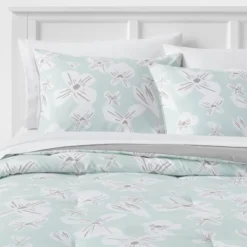 Floral Print Microfiber Reversible Comforter & Sheet Set Mint Green - Room Essentials™ -Cozy Bedding Home GUEST 7ee2c25d de84 41cd aefc 85519c817fa3