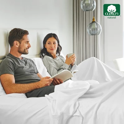 Luxury Fitted Sheet Only, 600 Thread Count - 100% Cotton Sateen, Deep Pocket, Soft, Cool & Durable By California Design Den 6 Luxury Fitted Sheet Only, 600 Thread Count - 100% Cotton Sateen, Deep Pocket, Soft, Cool & Durable By California Design Den - Image 4