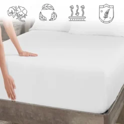 Luxury Fitted Sheet Only, 600 Thread Count - 100% Cotton Sateen, Deep Pocket, Soft, Cool & Durable By California Design Den 12 Luxury Fitted Sheet Only, 600 Thread Count - 100% Cotton Sateen, Deep Pocket, Soft, Cool & Durable By California Design Den -Cozy Bedding Home GUEST 7ff35863 4438 48cc b59d 466732b474f9