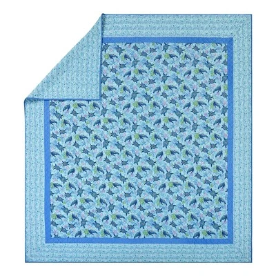 Vera Bradley Turtle Dream Quilt Bedding Set Blue 6 Vera Bradley Turtle Dream Quilt Bedding Set Blue - Image 4