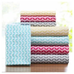 Chevron Printed Microfiber Sheet Set -Cozy Bedding Home GUEST 8018a273 3b0f 4465 b881 9f4d9248b9c2
