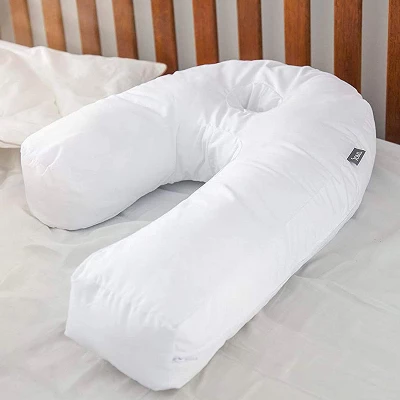 DMI U-Shaped Side Sleeping Pillows For Neck And Shoulder Pain |Side Sleeper Neck Pillow & Pregnancy Pillow Side Sleeper With Ear Hole | Back, Hip, & 3 DMI U-Shaped Side Sleeping Pillows For Neck And Shoulder Pain |Side Sleeper Neck Pillow & Pregnancy Pillow Side Sleeper With Ear Hole | Back, Hip, &