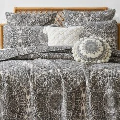 Southshore Fine Living, Ashanti Collection 7-Piece Quilt Set, Grey, King/Cal King 12 Southshore Fine Living, Ashanti Collection 7-Piece Quilt Set, Grey, King/Cal King -Cozy Bedding Home GUEST 823b587c b736 47c9 9215 7a9d81ccb37d