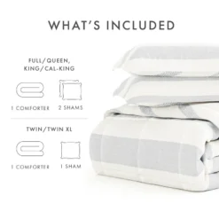 Geometric Modern Reversible Soft Comforter Sets, Down Alternative, Easy Care - Becky Cameron -Cozy Bedding Home GUEST 82f8de11 35fc 4204 9d21 b68d77abd48d