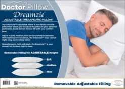 Dr Pillow Dreamzie Adjustable Therapeutic 2 PACK Pillow -Cozy Bedding Home GUEST 832b5691 7b3f 478a bdda 43a1e40ad313