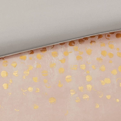 7pc Midnight Sky Metallic Print Comforter Set - Madison Park 9 7pc Midnight Sky Metallic Print Comforter Set - Madison Park - Image 7