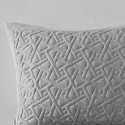 N Natori 3pc Origami Oversized Knit Quilted Top Comforter Mini Set Gray -Cozy Bedding Home GUEST 846376c2 2d4c 458d 9e5b 57a0efb016ee