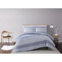 Multi Stripe Duvet Cover Set Gray - Truly Soft -Cozy Bedding Home GUEST 847f46ad 7e1d 4bf0 a085 cef4ef36c7da