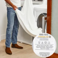 Soft 100% Cotton Sheets Set - Cooling Durable Sateen, Deep Pocket - By California Design Den -Cozy Bedding Home GUEST 84dac457 4ab8 414e 9371 aef218626727