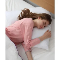 Cheer Collection Hypoallergenic Down Alternative Pregnancy V Pillow With Zippered Cover -Cozy Bedding Home GUEST 89178ad2 27cb 4b60 b901 e65ae542ba1c