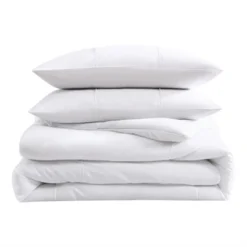 City Scene Solid Microfiber White Full Queen Duvet Cover Bonus Set -Cozy Bedding Home GUEST 891cbbc4 d31d 4638 b90b eabe109f1ea4