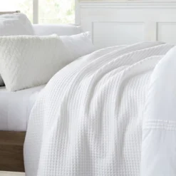 Market & Place 100% Cotton Waffle Weave Bed Blanket -Cozy Bedding Home GUEST 8bc12147 1463 4d86 af43 83a9170f5910