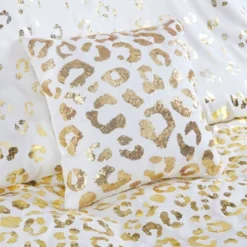 Kendra Metallic Printed Duvet Cover Set Ivory/Gold -Cozy Bedding Home GUEST 8c9f7edf 4d17 423a a737 29b0ec89a497