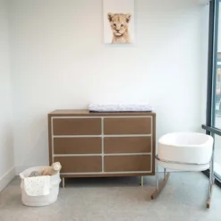 Ely's & Co. Baby Fitted Bassinet Sheet 100% Combed Jersey Cotton Forest Grey Leaf -Cozy Bedding Home GUEST 8e9bf07a 9394 4b72 8ccf c958efa5ef91