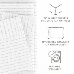 Printed Patterns Sheet Set - Extra Soft, Easy Care - Becky Cameron -Cozy Bedding Home GUEST 902abcca eb68 41c0 ad7b 7656655e1bab