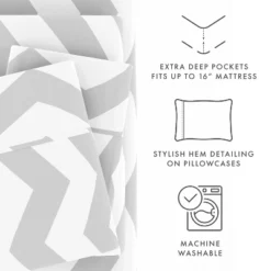 Geometric Patterns Sheet Set - Extra Soft, Easy Care - Becky Cameron -Cozy Bedding Home GUEST 9454aefa 0520 40f6 b73b 2e8f8c974e6b