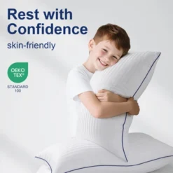 Itopfox Soft Queen Size Pillows Set Of 2, Fluffy & Supportive Bed Pillows For Back Stomach Side Sleepers Filled With Down Alternative, Luxury Pillows -Cozy Bedding Home GUEST 967baa45 1284 44c7 947f 48fe5eea9321