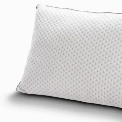 Kensington Manor By Behrens England Standard Charcoal Infused Memory Foam Pillow: Machine Washable, Knitted Polyester Cover, Medium Fill Density