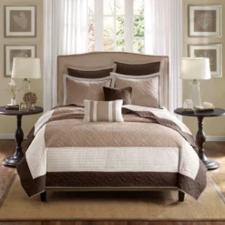 7pc Longmont Reversible Quilted Coverlet Set - Madison Park