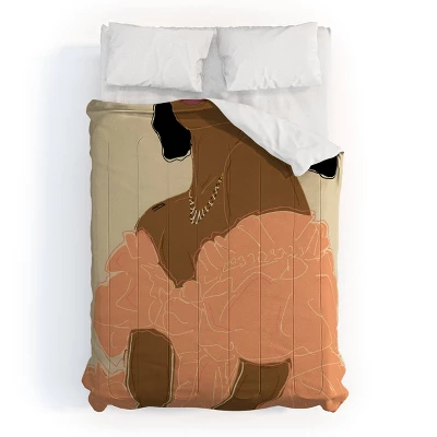 Deny Designs EELISE_NDRI Gushin Over You Comforter Set Pink 5 Deny Designs EELISE_NDRI Gushin Over You Comforter Set Pink - Image 3