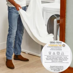 Luxury 500 Thread Count Bed Sheets Set - 100% Cotton Sateen Sheets Set, Soft, Cool & Breathable, Deep Pocket By California Design Den -Cozy Bedding Home GUEST 9cf3e892 d11d 4ef1 b6cd 432db6c85131