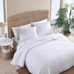 2pc Pineapple Resort Cotton Sham White - Tommy Bahama -Cozy Bedding Home GUEST 9f3089e7 a6d5 4b67 8781 d9b99b0d77c2
