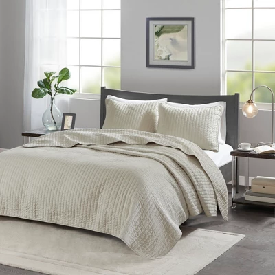 Madison Park Mitchell Reversible Coverlet Set 3 Madison Park Mitchell Reversible Coverlet Set